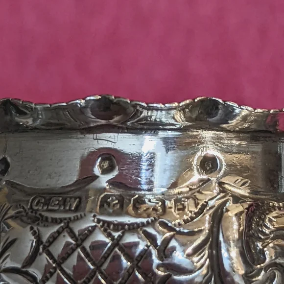 Antique (1903) Sterling Silver Napkins Ring - Picture 6 of 7